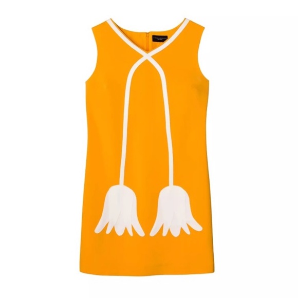 Victoria Beckham for Target Dresses & Skirts - Victoria Beckham for Target | Bright Yellow Tulip Shift Dress Mod Retro Spring